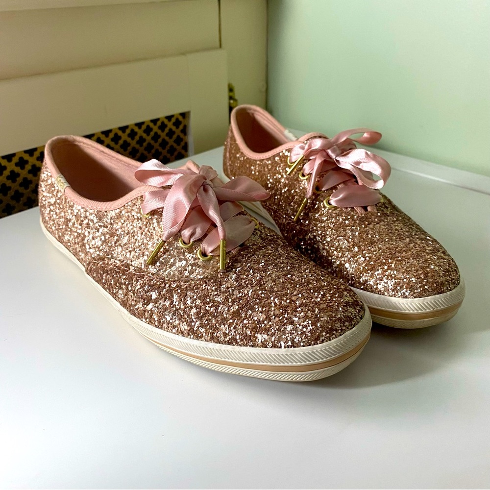 Keds x Kate Spade Rose Gold Glitter